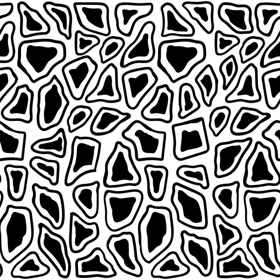 vector naadloze patroon met giraffe huid. monochroom leer behang.