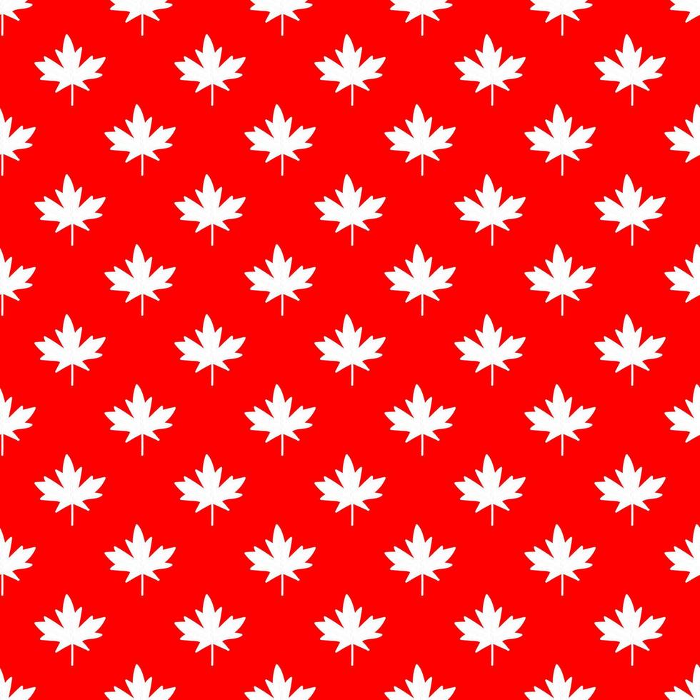 rood esdoorn- Canada naadloos patroon. vector en illustratie.