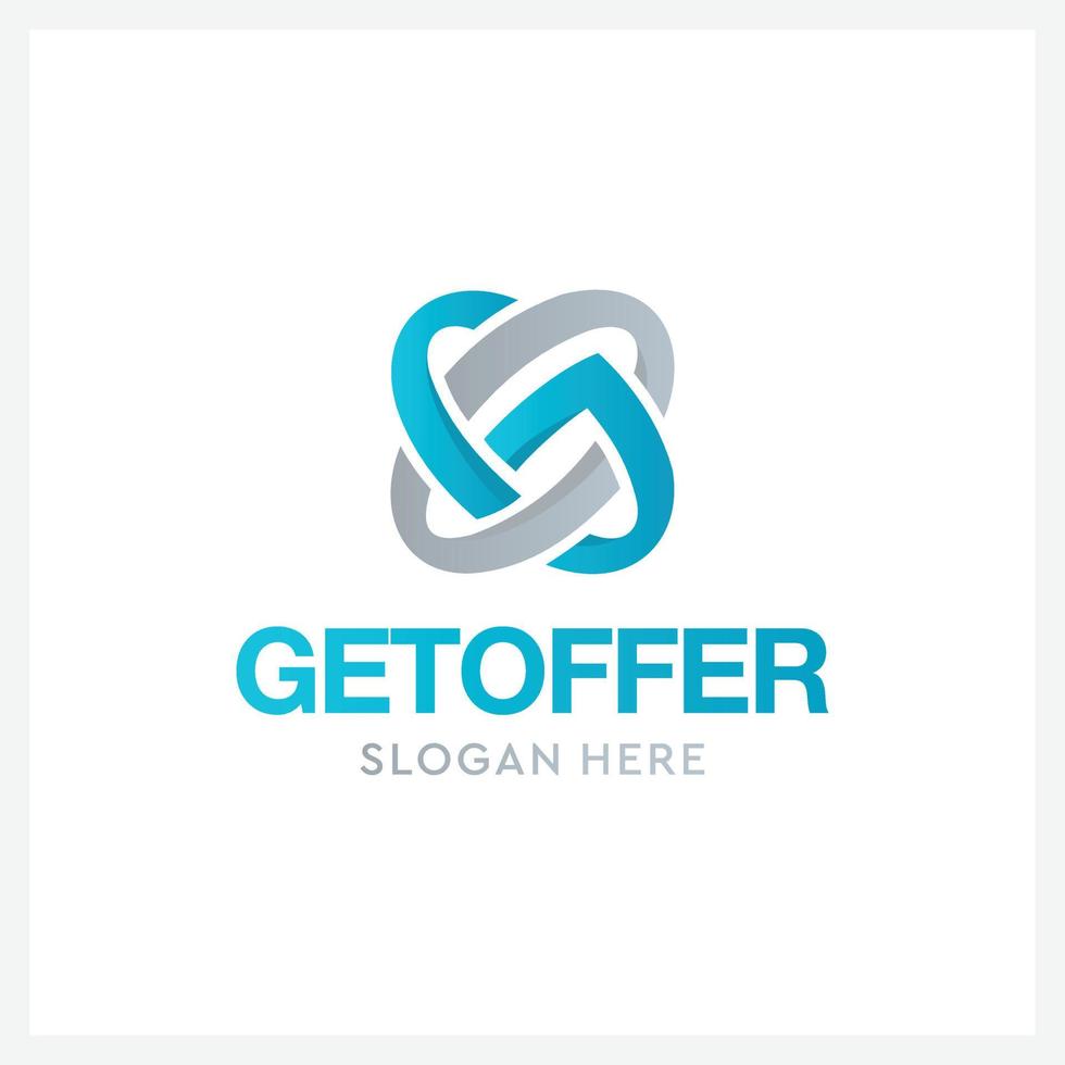 creatief eerste Gaan logo ontwerp sjabloon vector