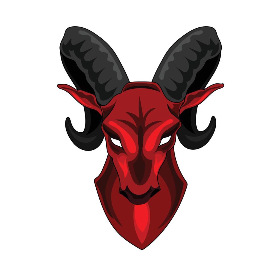 hert hoofd dier mascotte vector illustratie logo