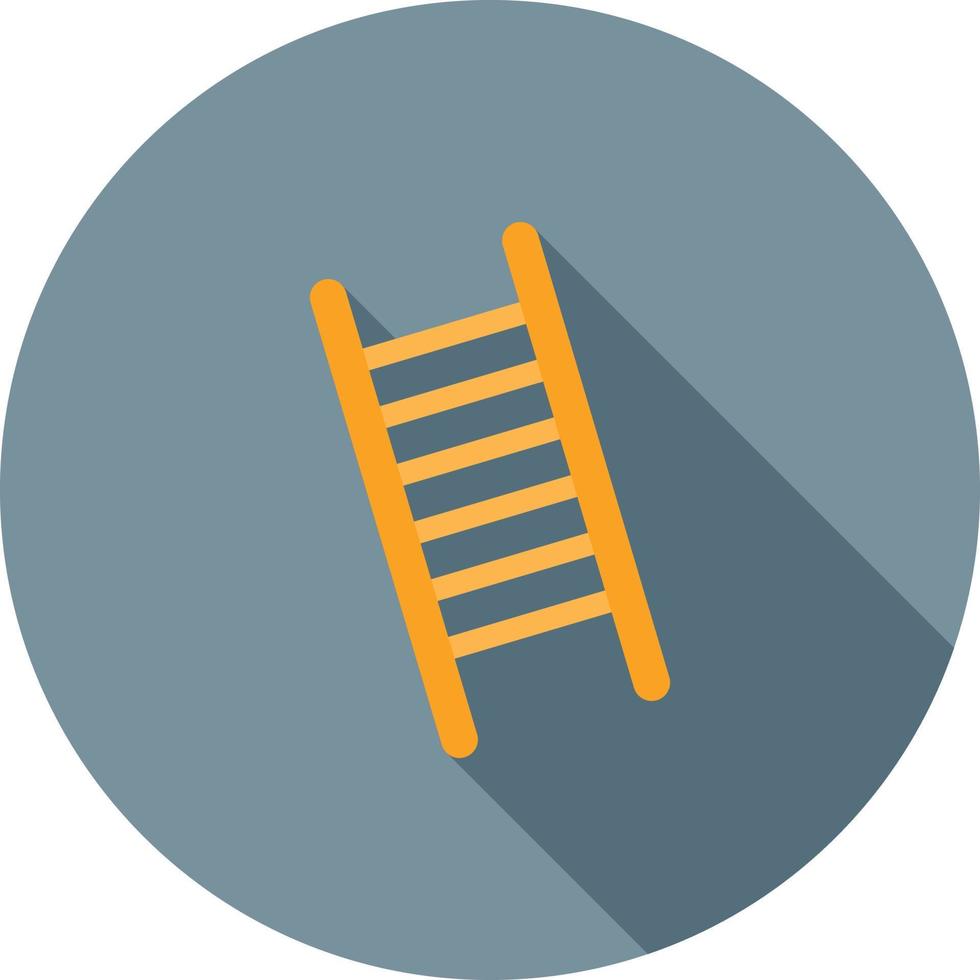ladder vlak lang schaduw icoon vector