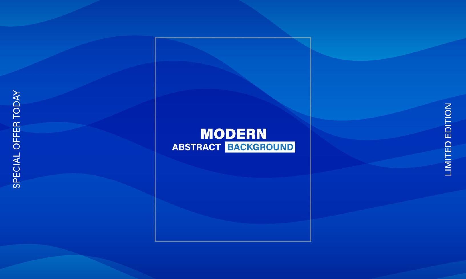 blauw golvend modern abstract achtergrond banier ontwerp vector