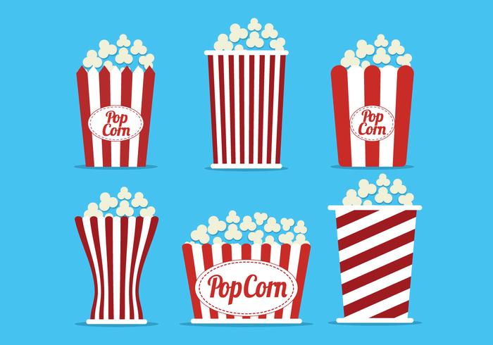 Popcorn box vector