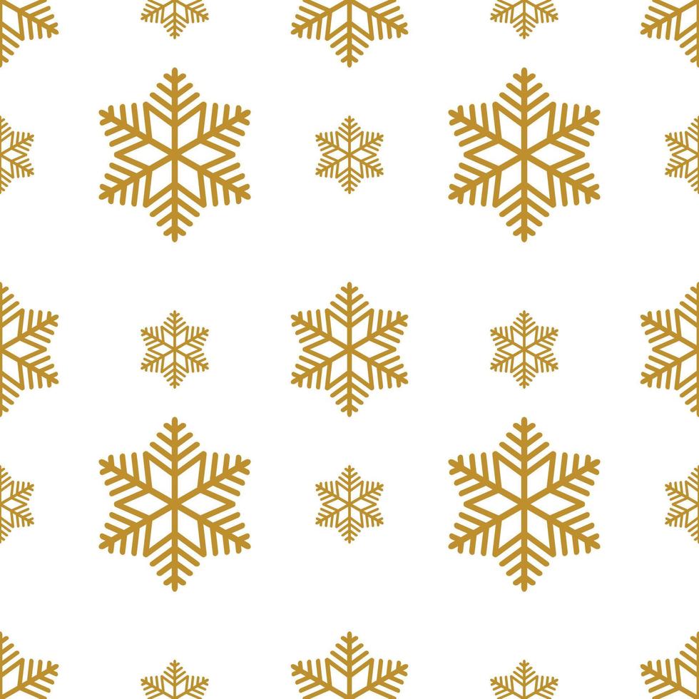 naadloos patroon met sneeuwvlokken. Kerstmis achtergrond. vector illustratie.