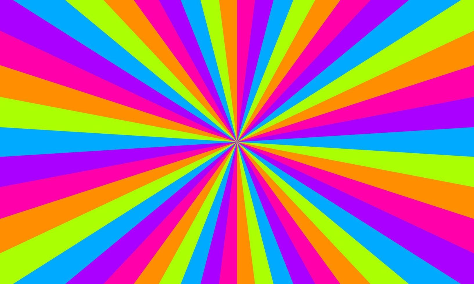 regenboog kleur barsten achtergrond. stralen achtergrond in retro stijl. vector. vector