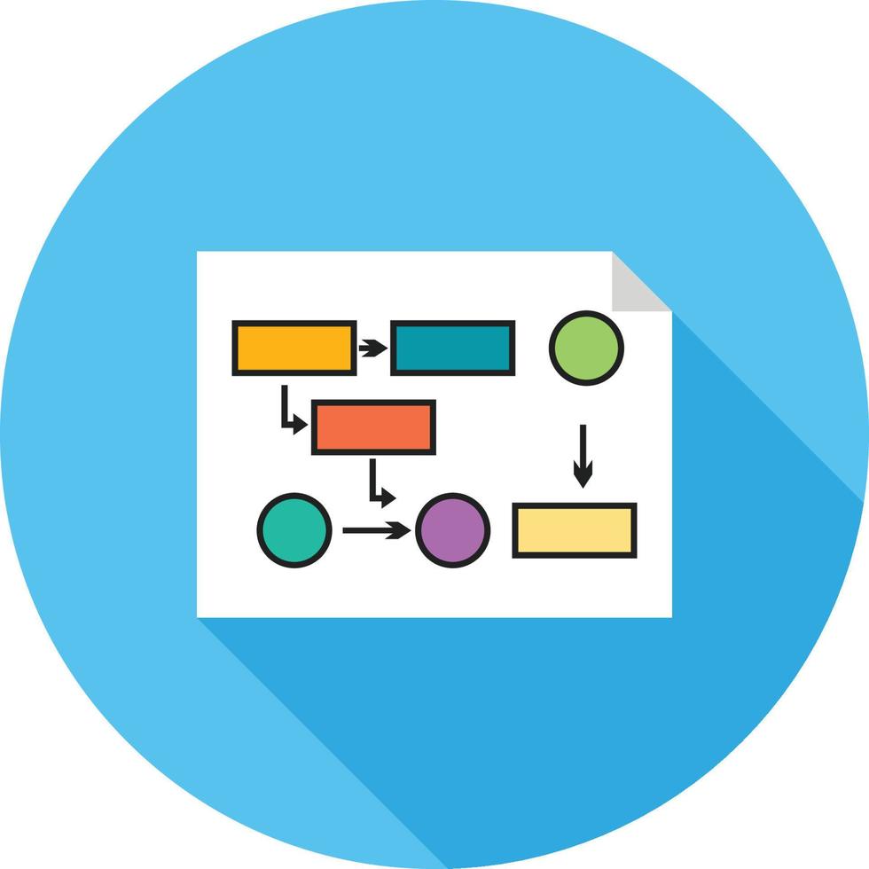 planning vlak lang schaduw icoon vector