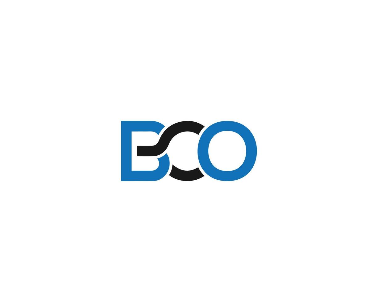 brief bco logo ontwerp vlak icoon modern vector concept illustratie.