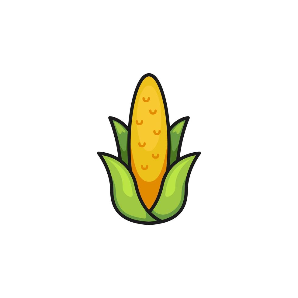 gemakkelijk maïs logo icoon symbool illustratie vector