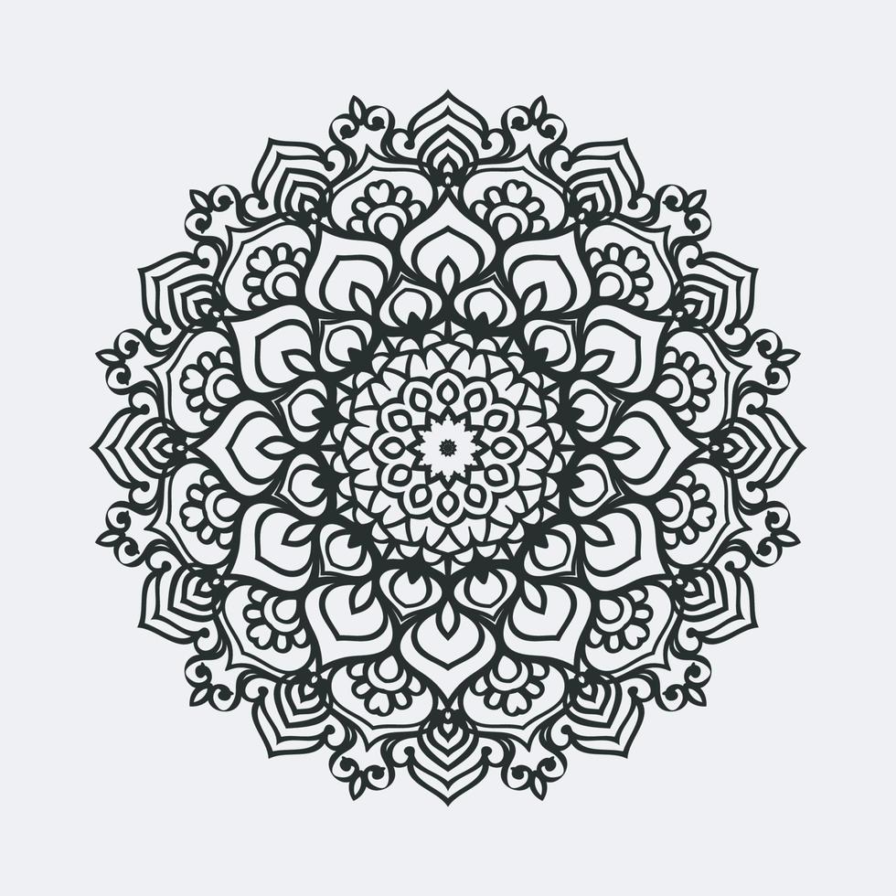 ronde mandala ontwerp voor kleur bladzijde en decoratie vector