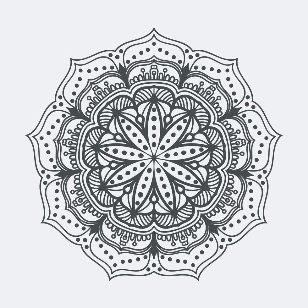 ronde mandala ontwerp voor kleur bladzijde en decoratie vector