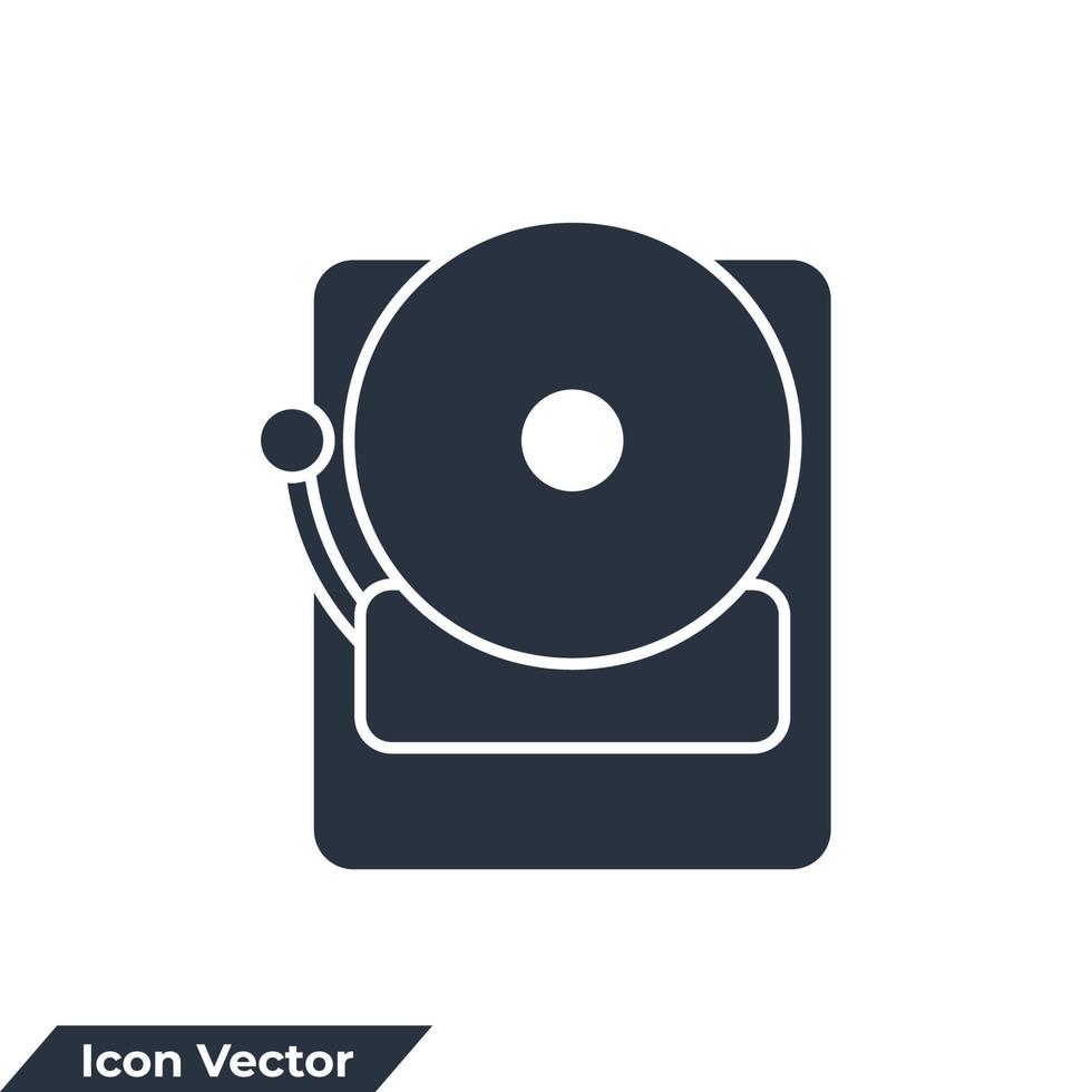 alarm klok icoon logo vector illustratie. klok school- symbool sjabloon voor grafisch en web ontwerp verzameling
