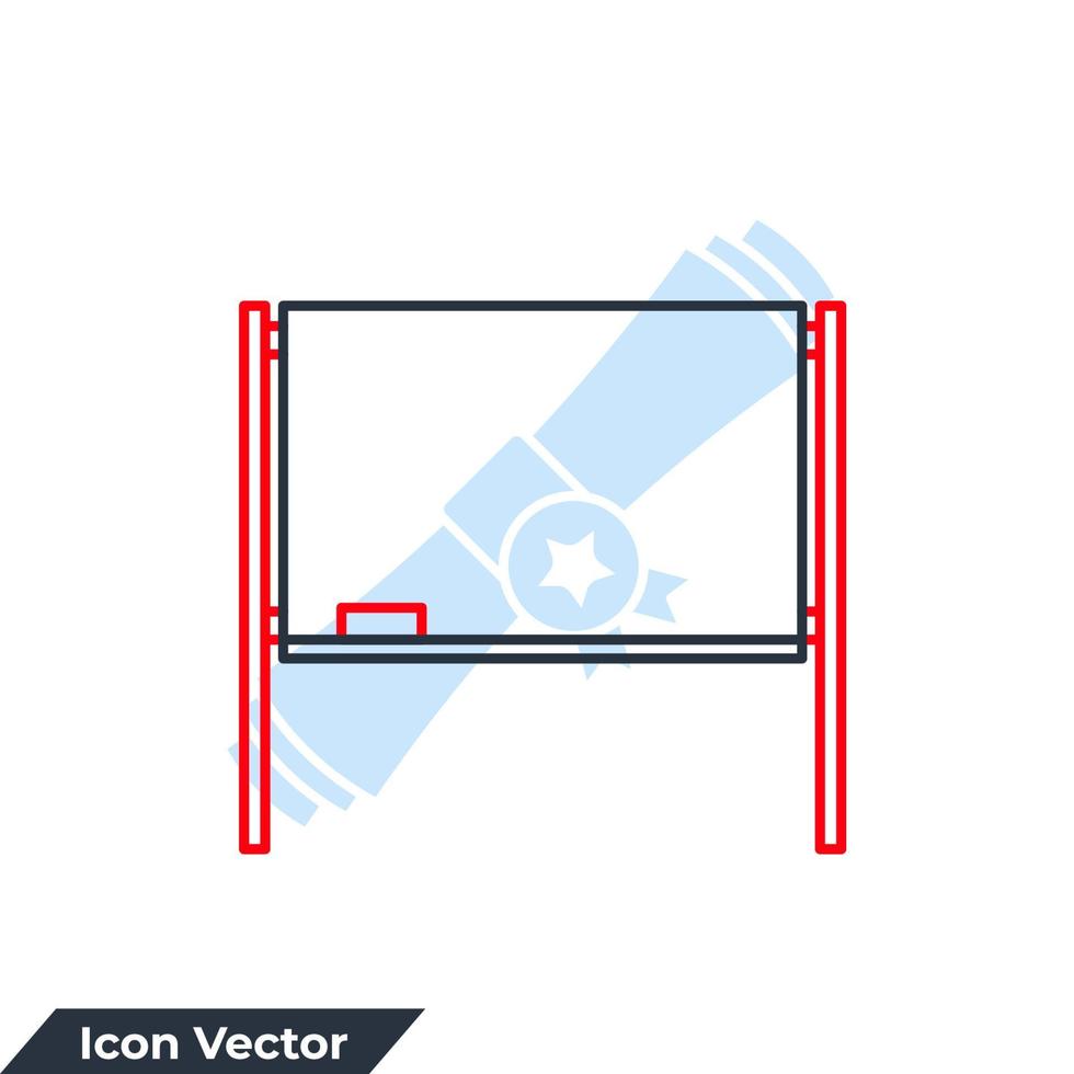 school- bord icoon logo vector illustratie. whiteboard symbool sjabloon voor grafisch en web ontwerp verzameling