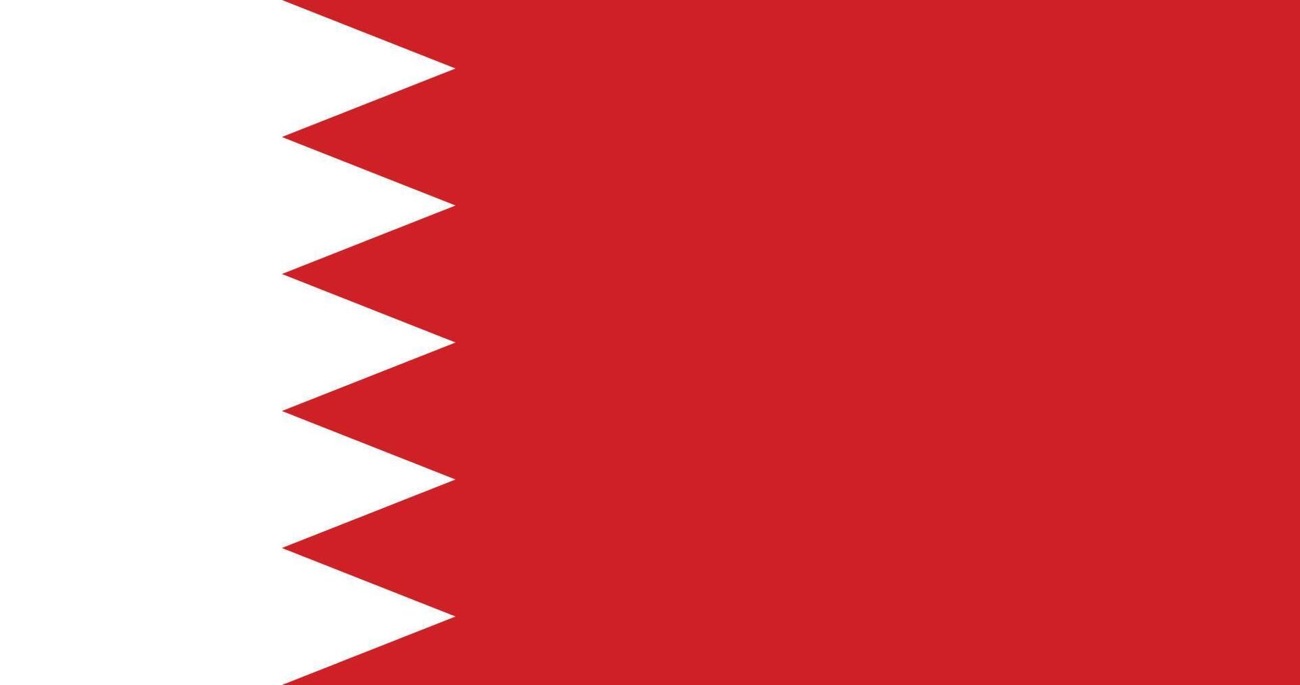 Bahrein vlag met origineel rgb kleur vector illustratie ontwerp