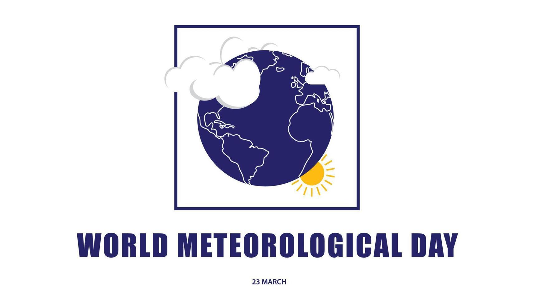 wereld meteorologisch dag. vector illustratie achtergrond