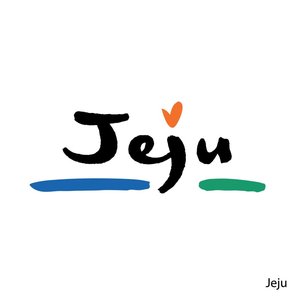 jas van armen van jeju is een zuiden Korea regio. vector embleem