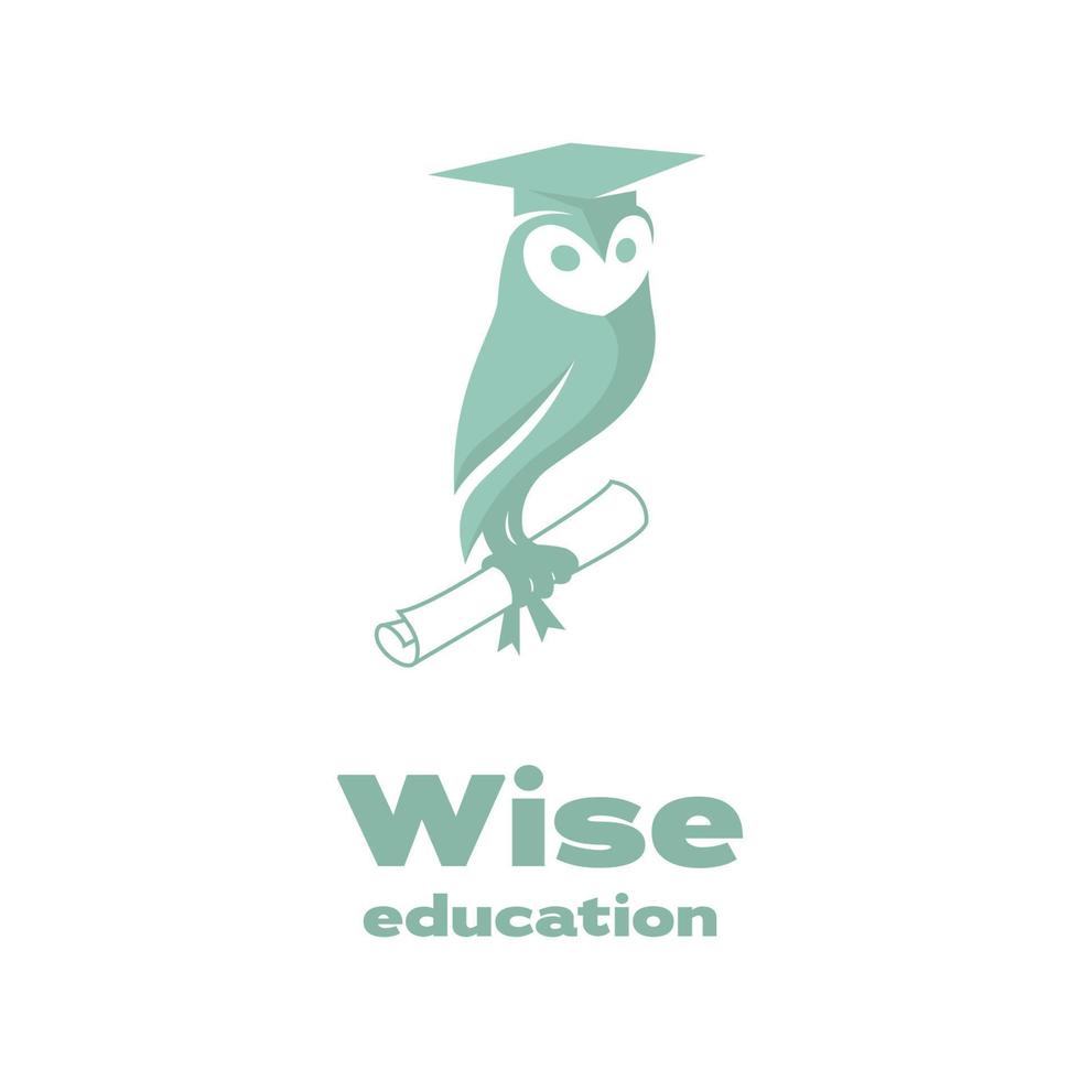 wijs onderwijs logo vector