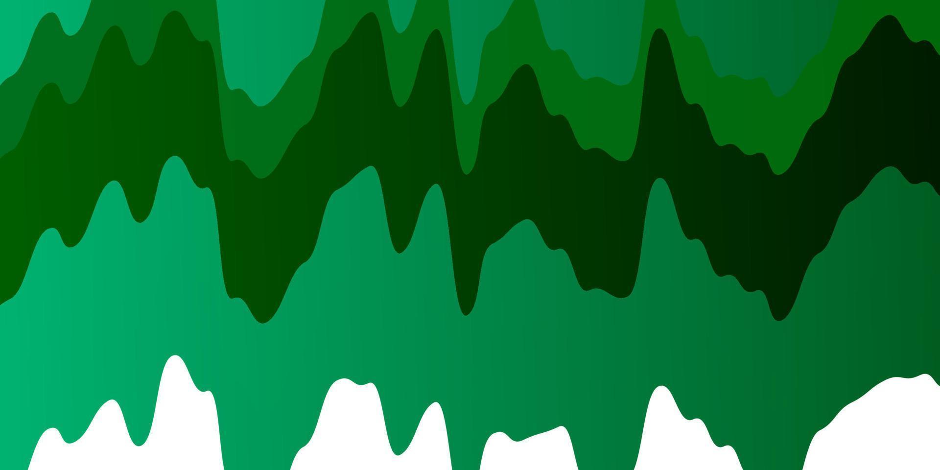 lichtblauwe, groene vectorachtergrond met krommen. vector