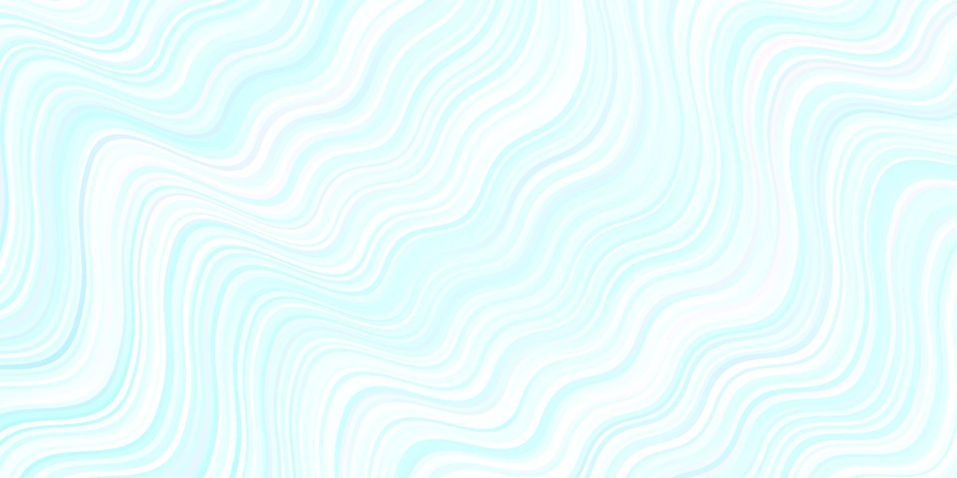lichtblauwe vectorachtergrond met gebogen lijnen. vector