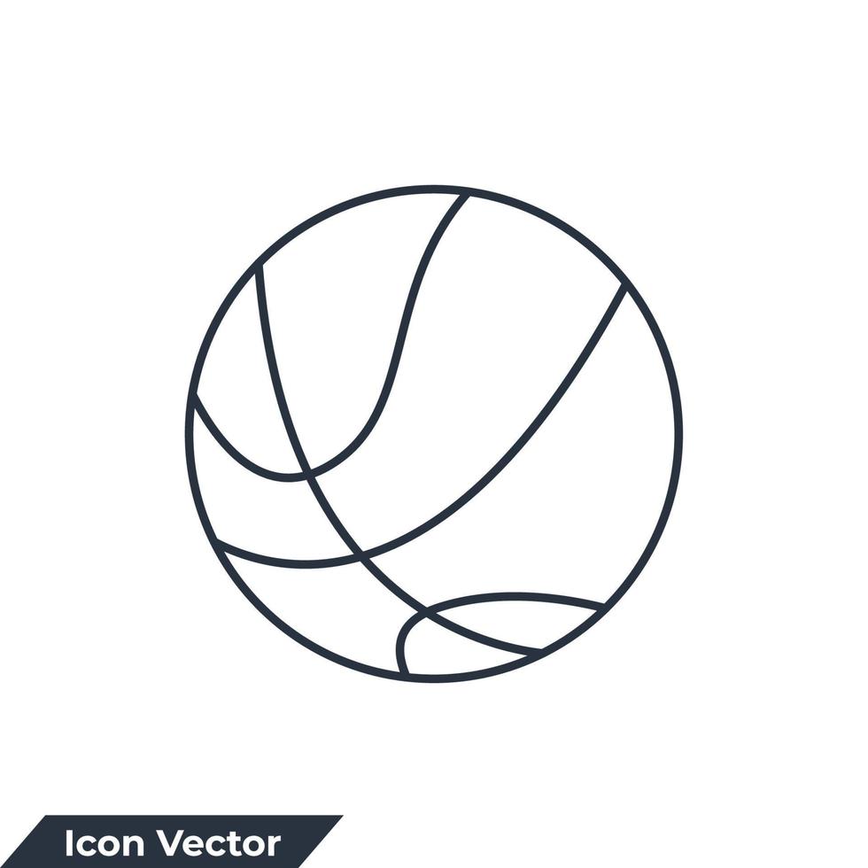 basketbal icoon logo vector illustratie. basketbal symbool sjabloon voor grafisch en web ontwerp verzameling