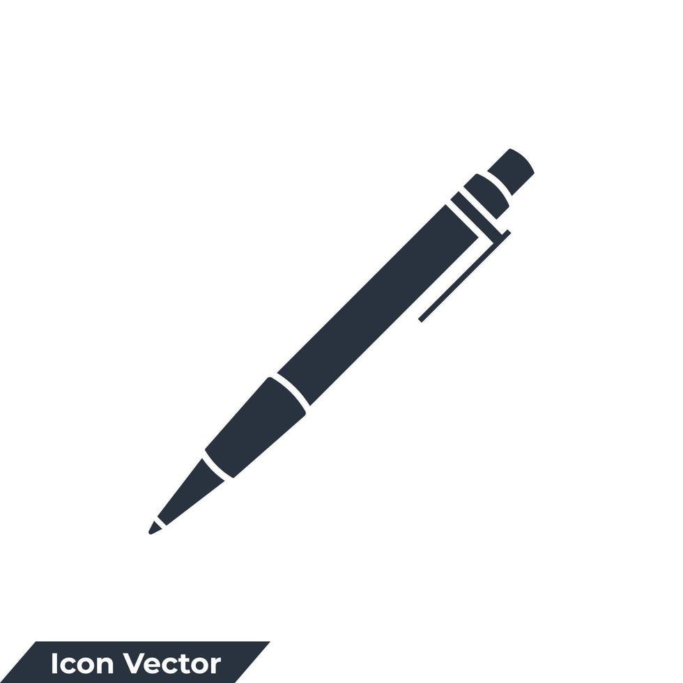 pen icoon logo vector illustratie. handtekening pen symbool sjabloon voor grafisch en web ontwerp verzameling