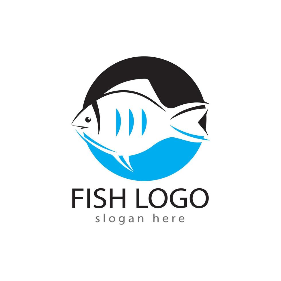 vis logo sjabloon. creatief vectorsymbool vector