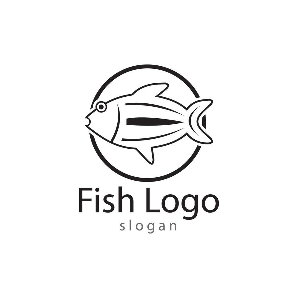 vis logo sjabloon. creatief vectorsymbool vector