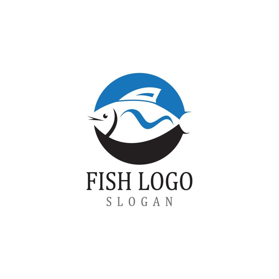 vis logo sjabloon. creatief vectorsymbool vector