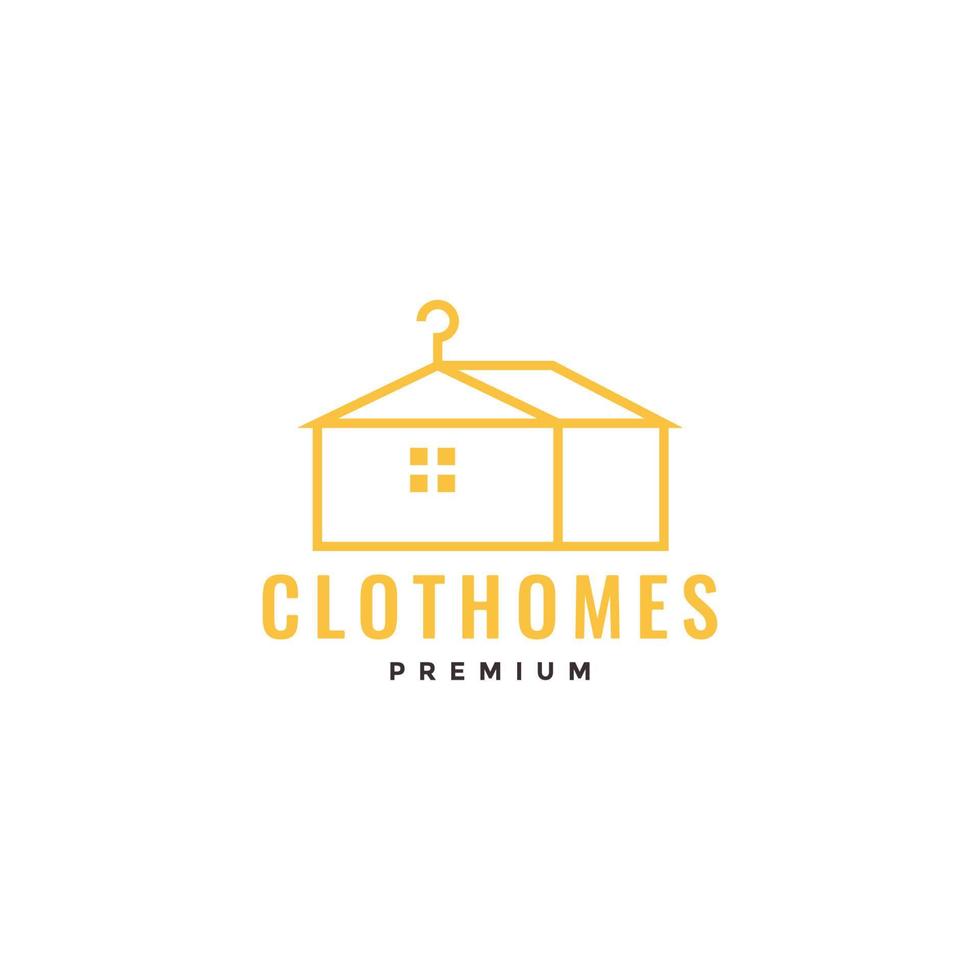 huis met hanger logo ontwerp vector