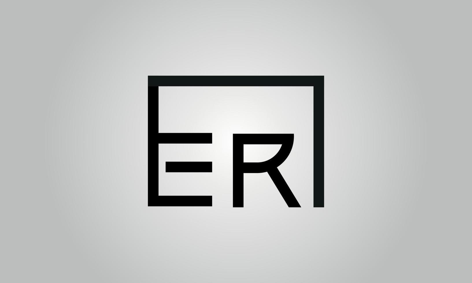 brief eh logo ontwerp. eh logo met plein vorm in zwart kleuren vector vrij vector sjabloon.