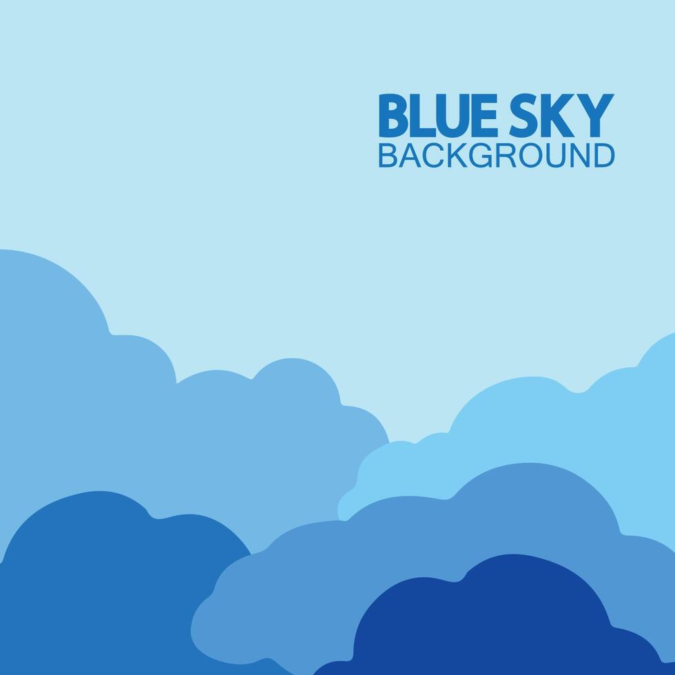 blauw lucht met wolken achtergrond vector illustratie ontwerp.