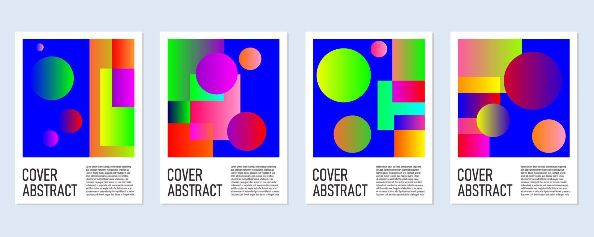 abstract kleurrijk meetkundig achtergrond voor poster en Hoes vector