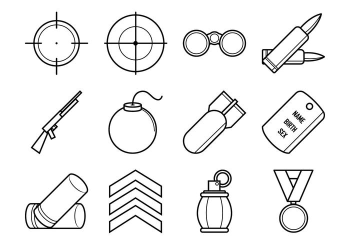 Gratis World War Icon Vector Pack