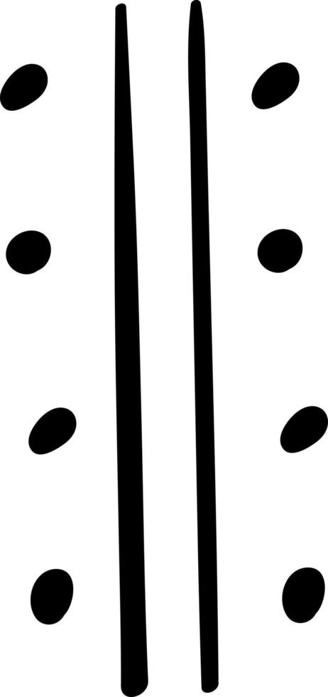 Afrikaanse patroon parallel lijnen met dots vector