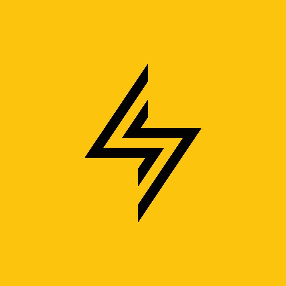 bliksem logo. elektrisch energie flash of symbool van stroom. de concept van snelheid snel snel snel. vector illustratie klem kunst.