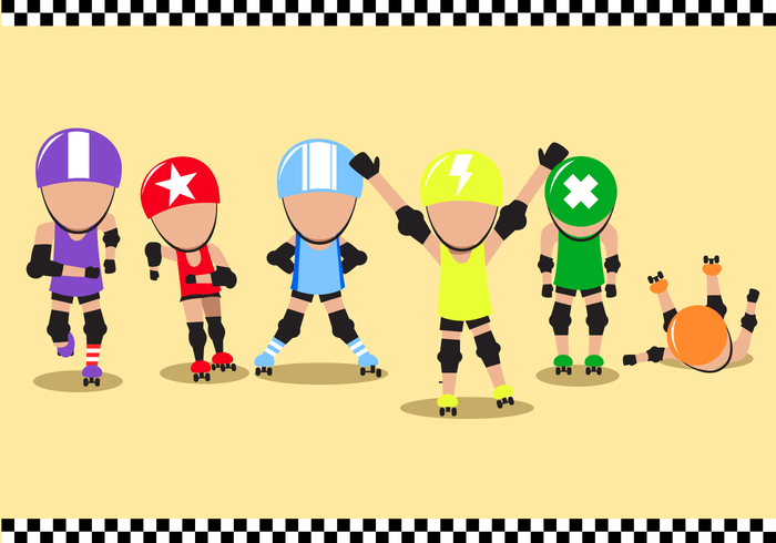 Gratis Roller Derby Vector