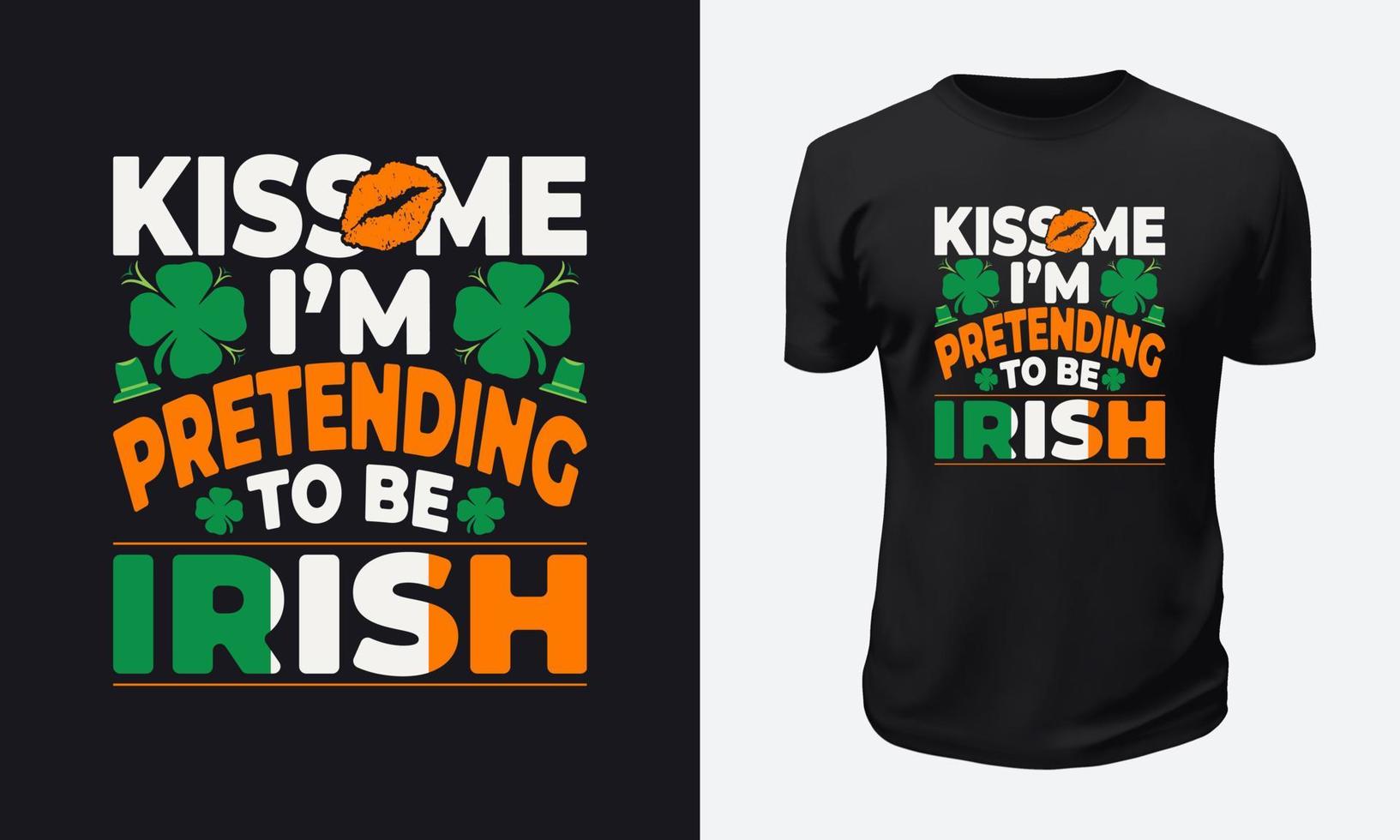 st. patricks dag t overhemd ontwerp vector