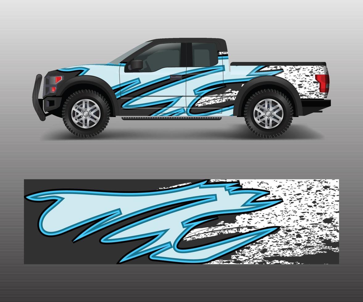 modern ontwerp voor vrachtauto grafiek vinyl inpakken vector