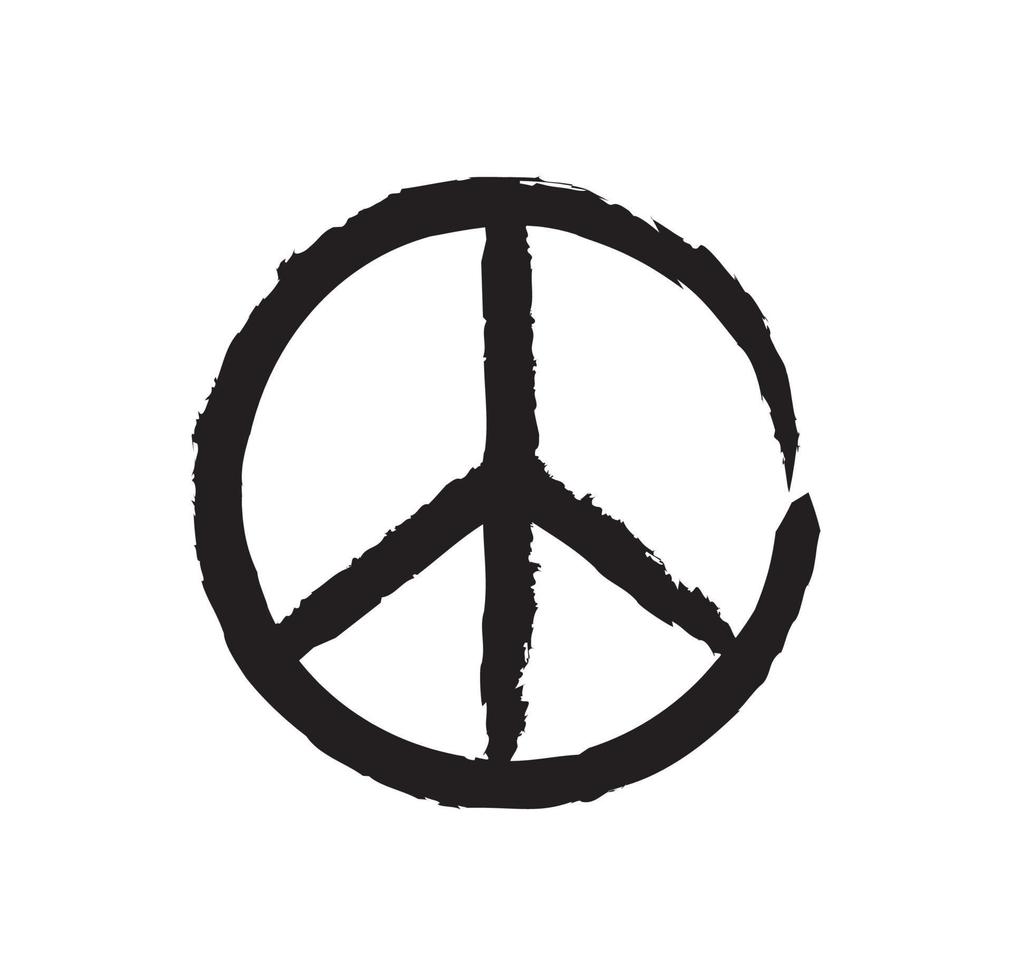 vrede symbool icoon. vector illustratie
