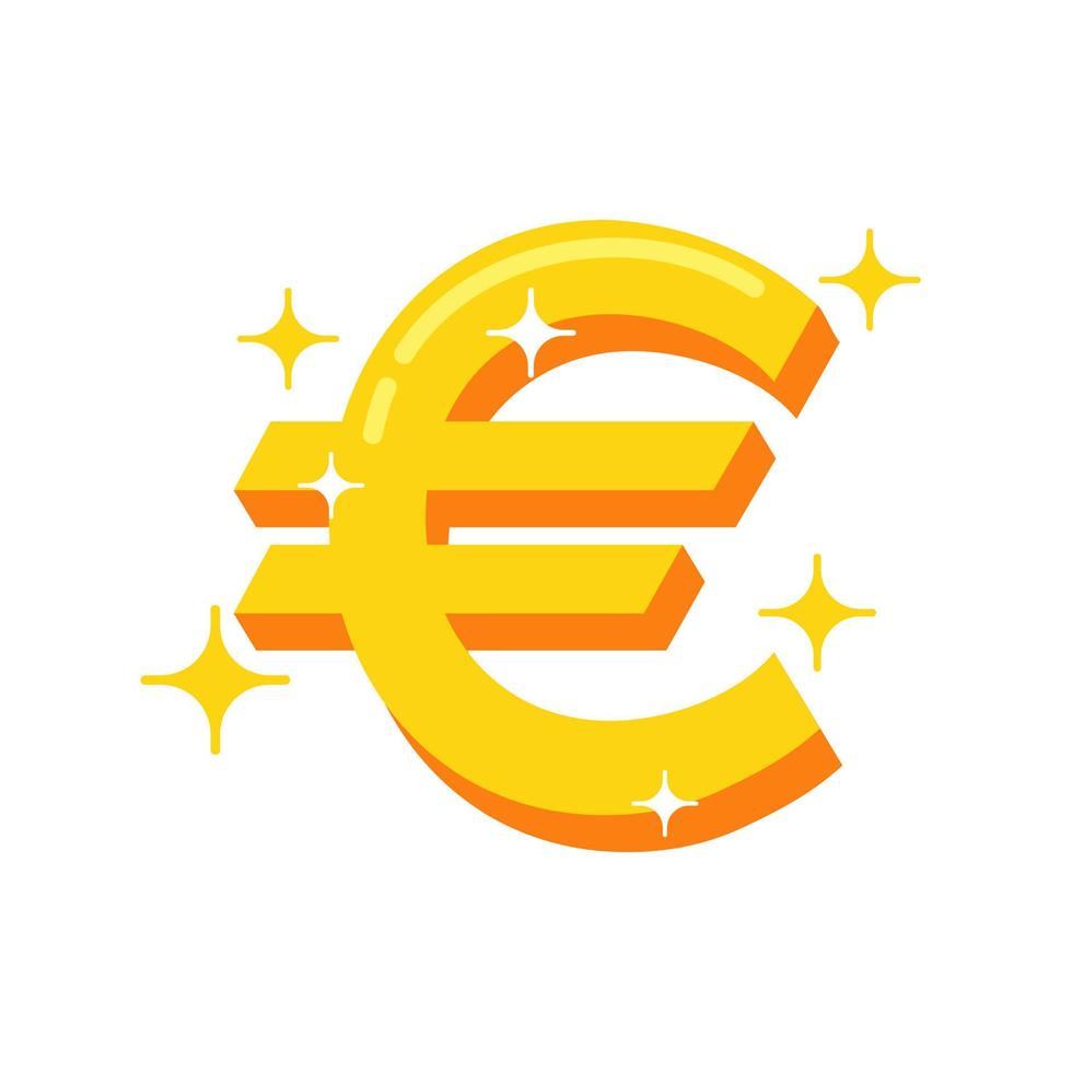 illustratie van een euro symbool. bedrijf of financieel illustratie vector grafisch Bedrijfsmiddel