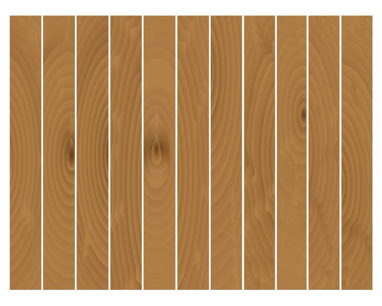 houten planken met patroon Aan wit achtergrond vector