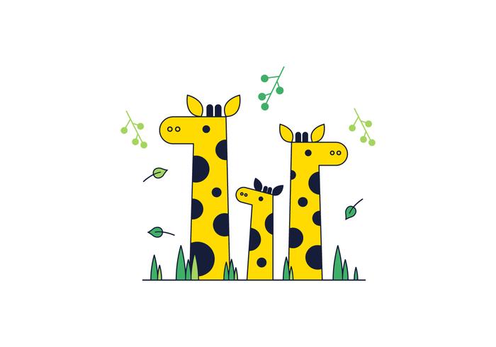 Gratis Giraf Vector
