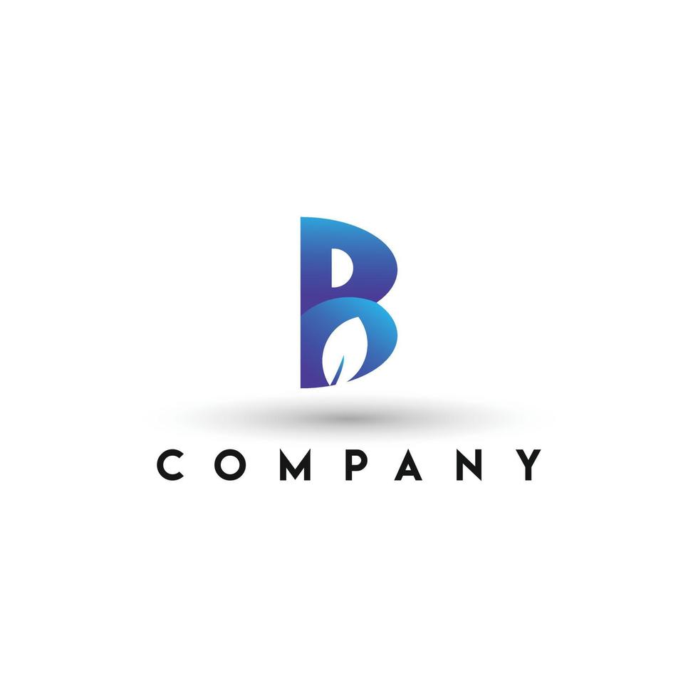 brief b logo b brief ontwerp vector