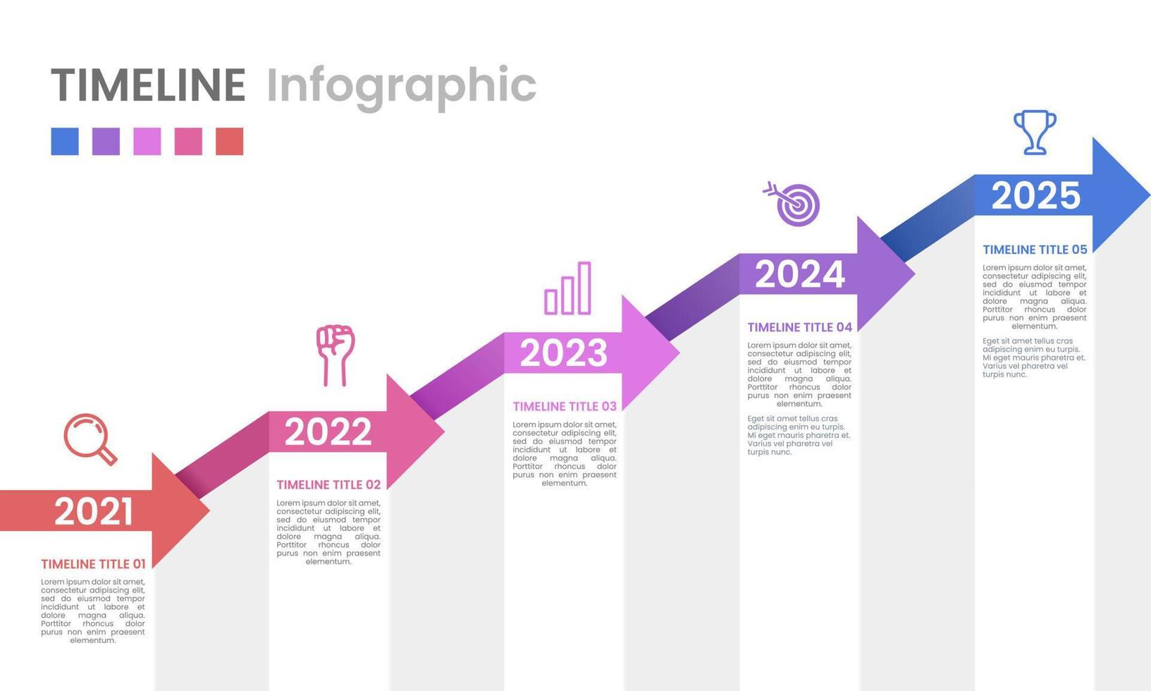 pijl ladder infographic ontwerp naar bedrijf succes vector