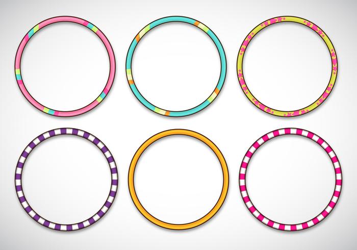 Hula hoop assets vector