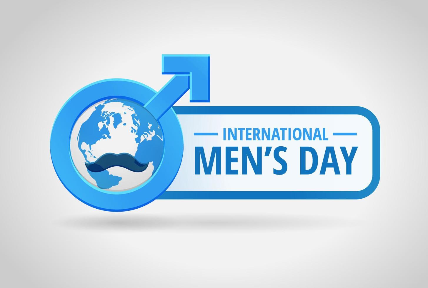 Internationale Mannen dag concept ontwerp vector