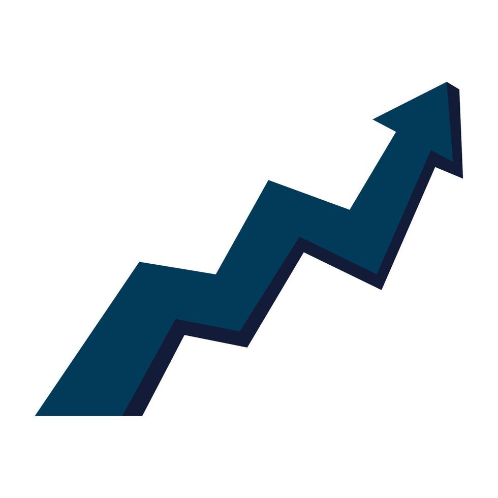 statistieken pijl omhoog infographic vector