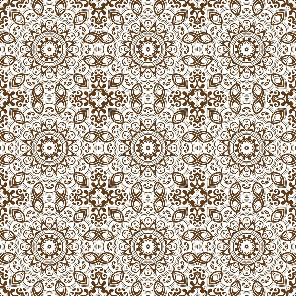 kleurrijk naadloos patroon met mandala.naadloos achtergrond ontwerp.ornamental ontwerp.bloemen patroon tegels. vector