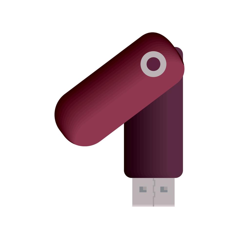 USB geheugen branding mockup vector
