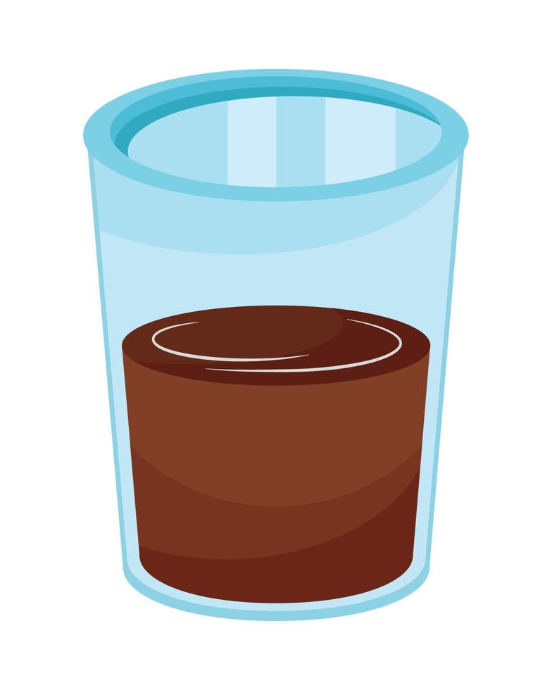 koffie drinken in glas vector