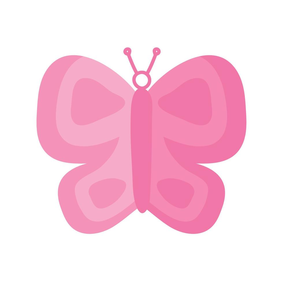 roze vlinder dier silhouet vector